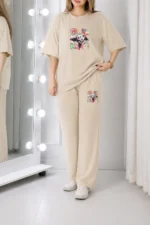 ست شلوار تیشرت راحتی زنانه - Image 5