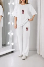 ست شلوار تیشرت راحتی زنانه - Image 7