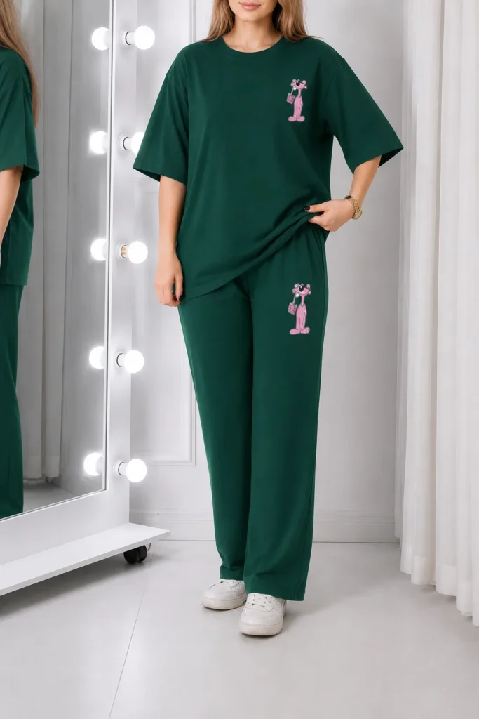 ست شلوار تیشرت راحتی زنانه کاراکتر